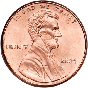 2004 Lincoln Head Cent MS60 Main Image