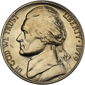 1979 Jefferson nickel MS60 Main Image