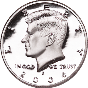 2004-S 90% Silver Kennedy Half Dollar Main Image