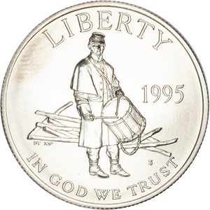 1995-S Civil War Battlefield Preservation Clad Half Dollar Main Image