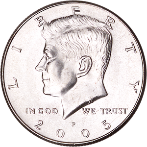 2005-P Kennedy Half Dollar MS60 Main Image