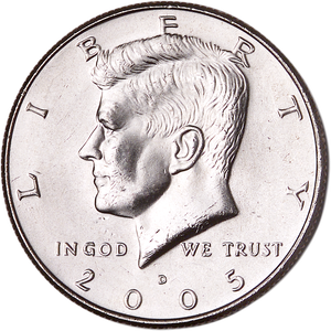2005-D Kennedy Half Dollar MS60 Main Image