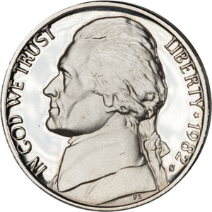 1982-S Jefferson Nickel Proof PR63 Main Image