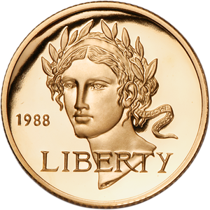 1988-W Seoul Olympiad Gold $5 Main Image