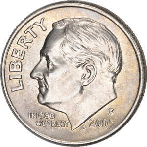 2005-P Roosevelt Dime MS60 Main Image