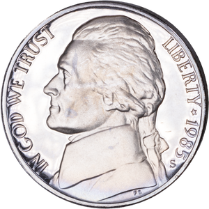 1985-S Jefferson Nickel Proof PR63 Main Image