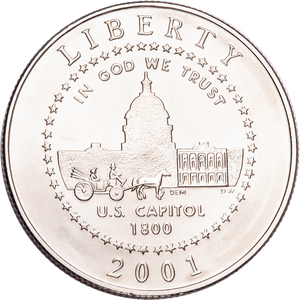 2001-P U.S. Capitol Visitor Center Clad Half Dollar Main Image