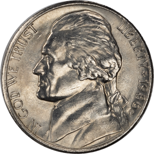 1986-P Jefferson Nickel MS60 Main Image