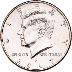 2007-P Kennedy Half Dollar MS60 Main Image