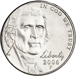 2006-P Jefferson Nickel, Return to Monticello Main Image