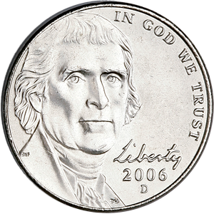 2006-P Jefferson Nickel, Return to Monticello Main Image