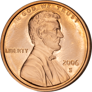 2006-S Lincoln Head Cent, Choice Proof, PR-63 Main Image