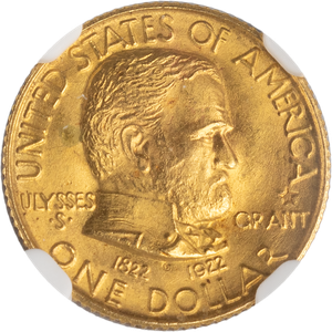 1922 Grant Commemorative Gold Dollar-No Star Main Image