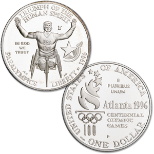 1996-P Centennial Olympics Silver Dollar Main Image