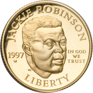 1997-W Jackie Robinson Gold $5 Main Image