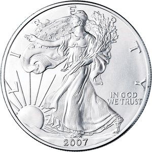 2007 $1 Silver American Eagle Main Image