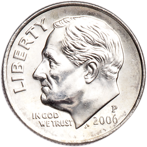 2006-P Roosevelt Dime MS60 Main Image