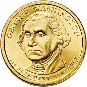 2007-P George Washington Presidential Dollar Main Image