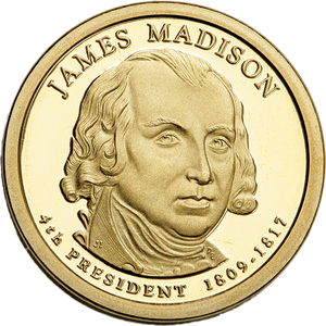 2007-S James Madison Presidential Dollar Main Image