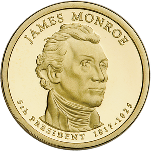 2008-S James Monroe Presidential Dollar Main Image