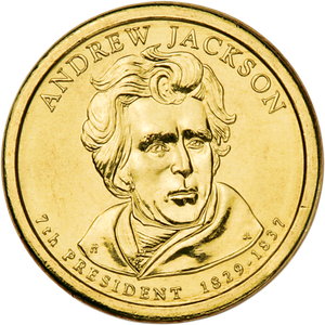 2008-D Andrew Jackson Presidential Dollar Main Image