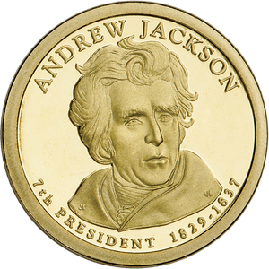 2008-S Andrew Jackson Presidential Dollar Main Image