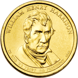 2009-P William Henry Harrison Presidential Dollar Main Image
