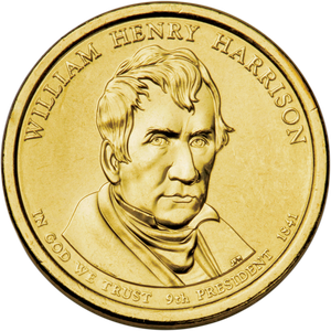 2009-D William Henry Harrison Presidential Dollar Main Image