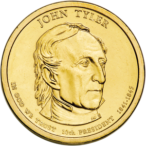 2009-D John Tyler Presidential Dollar | Littleton Coin Company