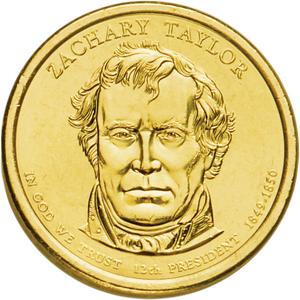 2009-P Zachary Taylor Presidential Dollar Main Image