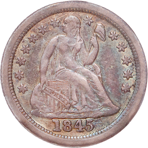 Dime - Liberty Seated - 1845-O Main Image