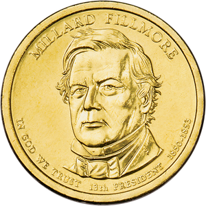 2010-P Millard Fillmore Presidential Dollar Main Image