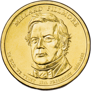 2010-D Millard Fillmore Presidential Dollar Main Image
