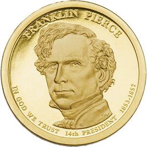 2010-S Franklin Pierce Presidential Dollar Main Image