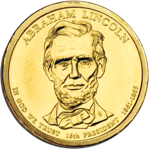 2010-P Abraham Lincoln Presidential Dollar Main Image