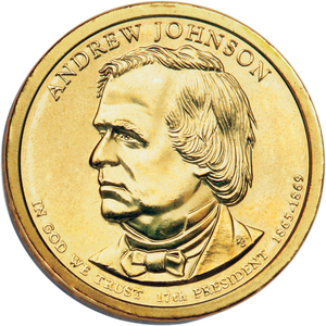 2011-P Andrew Johnson Presidential Dollar Main Image