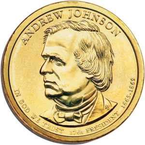 2011-D Andrew Johnson Presidential Dollar Main Image