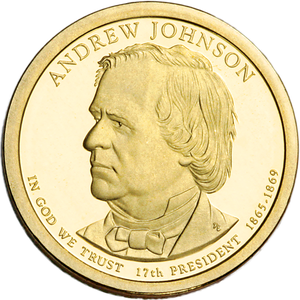 2011-S Andrew Johnson Presidential Dollar Main Image