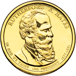 2011-P Rutherford B. Hayes Presidential Dollar Main Image