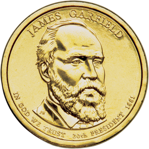 2011-P James A. Garfield Presidential Dollar Main Image