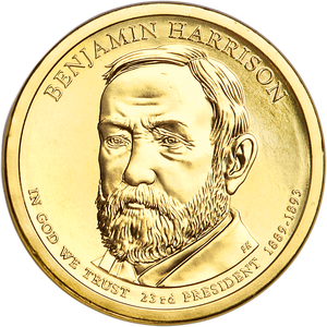 2012-P Benjamin Harrison Presidential Dollar Main Image