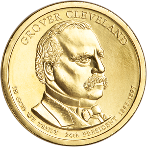 2012-P Grover Cleveland (Term 2) Presidential Dollar Main Image