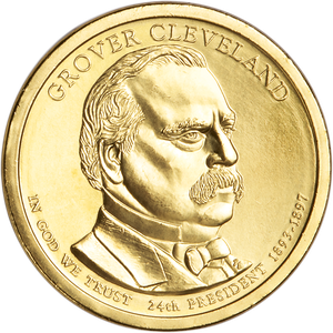 2012-D Grover Cleveland (Term 2) Presidential Dollar Main Image