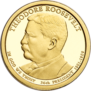 2013-S Theodore Roosevelt Presidential Dollar Main Image