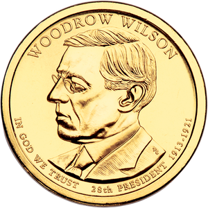 2013-P Woodrow Wilson Presidential Dollar Main Image