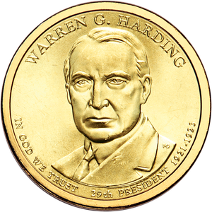 2014-P Warren G. Harding Presidential Dollar Main Image