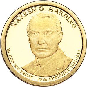 2014-S Warren G. Harding Presidential Dollar Main Image