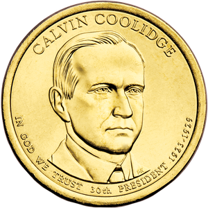 2014-D Calvin Coolidge Presidential Dollar Main Image