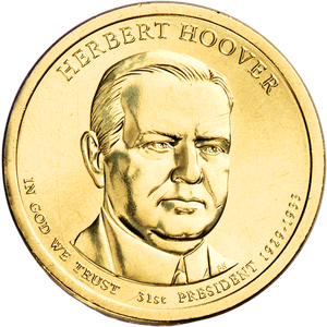 2014-D Herbert Hoover Presidential Dollar Main Image