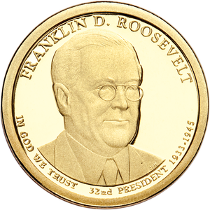 2014-S Franklin D. Roosevelt Presidential Dollar Main Image